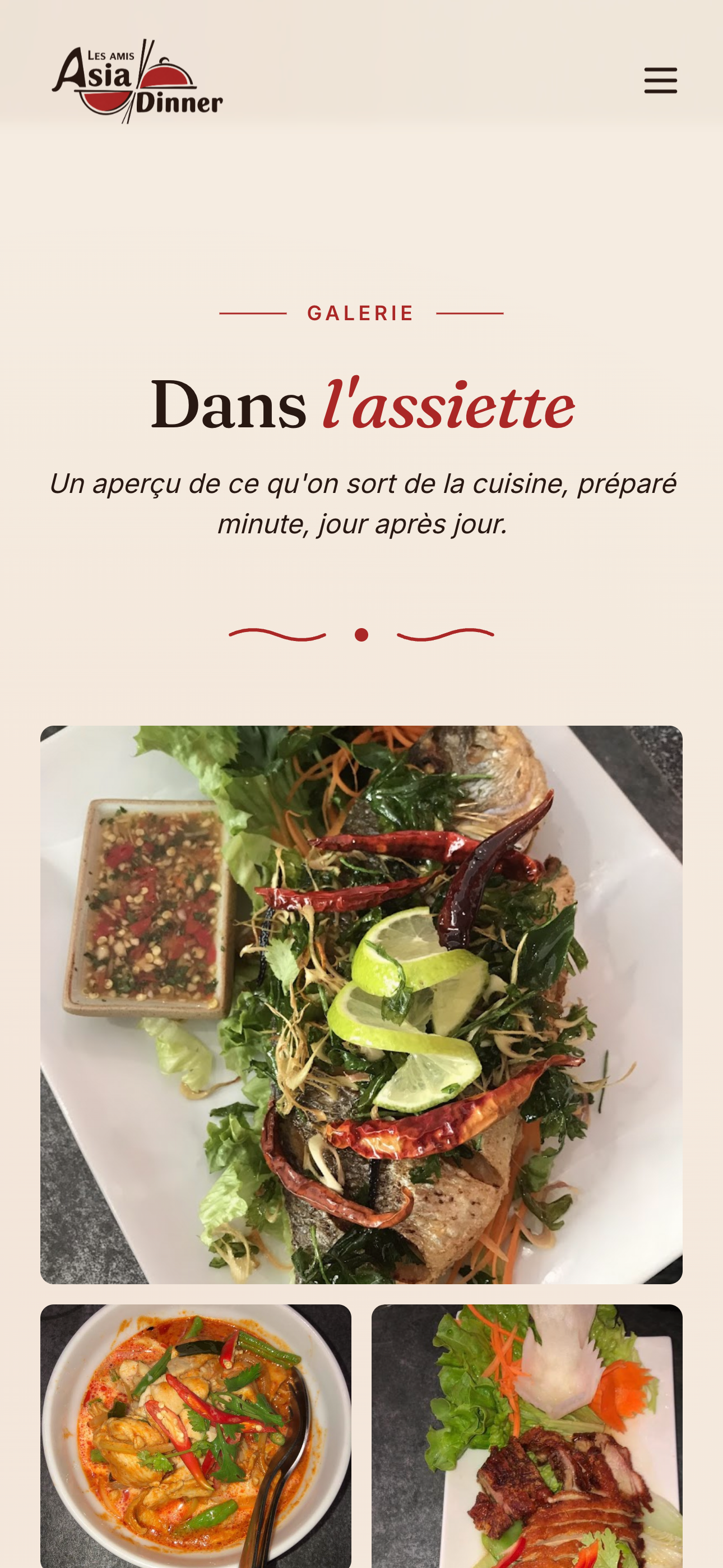 Aperçu du site Les Amis Asia Dinner